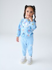 adidas Originals Blue 100% Cotton Disney Graphic Crew Set - Image 1 of 10
