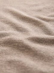 Oatmeal Long Sleeve Asymmetric Gathered Top - Image 7 of 8