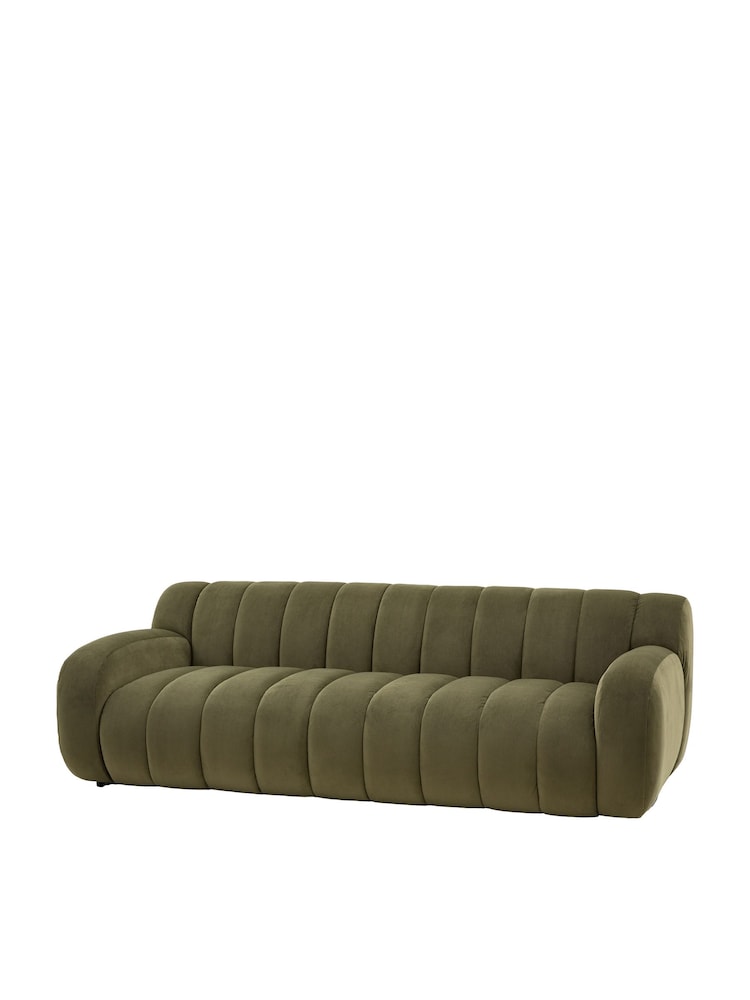 Gallery Home Moss Green Warwick 3 Seater Sofa - Image 8 of 8