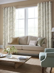 Laura Ashley Ochre Yellow Pussy Willow Made to Measure 100% Cotton Curtains - Image 2 of 6