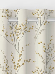 Laura Ashley Ochre Yellow Pussy Willow Made to Measure 100% Cotton Curtains - Image 5 of 6