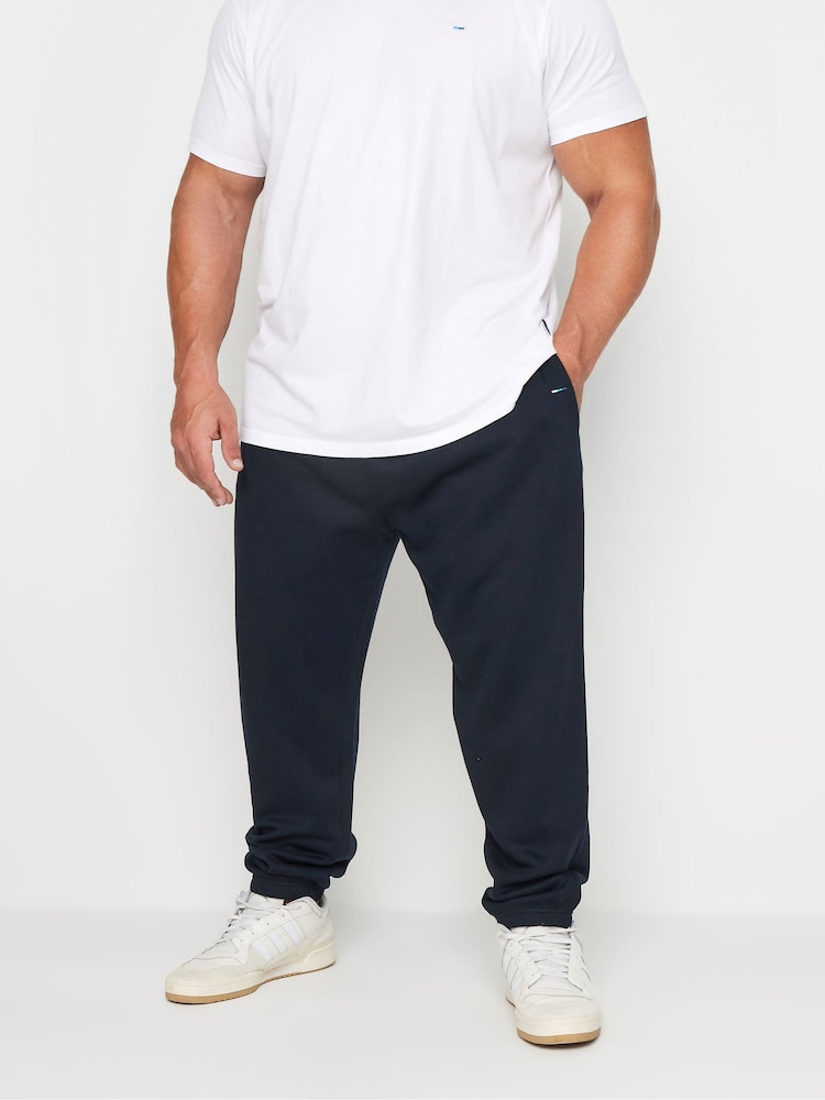 BadRhino Big & Tall Blue 100% Cotton Essential Joggers - Image 1 of 4