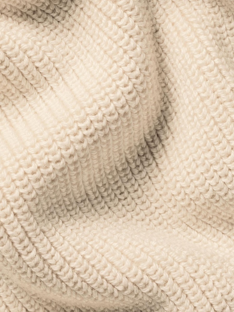 Charles Tyrwhitt Cream Combed 100% Cotton Rib Crew Neck Jumper - Image 5 of 5 Charles Tyrwhitt Cream Combed 100% Cotton Rib Crew Neck Jumper - Image 5 of 5