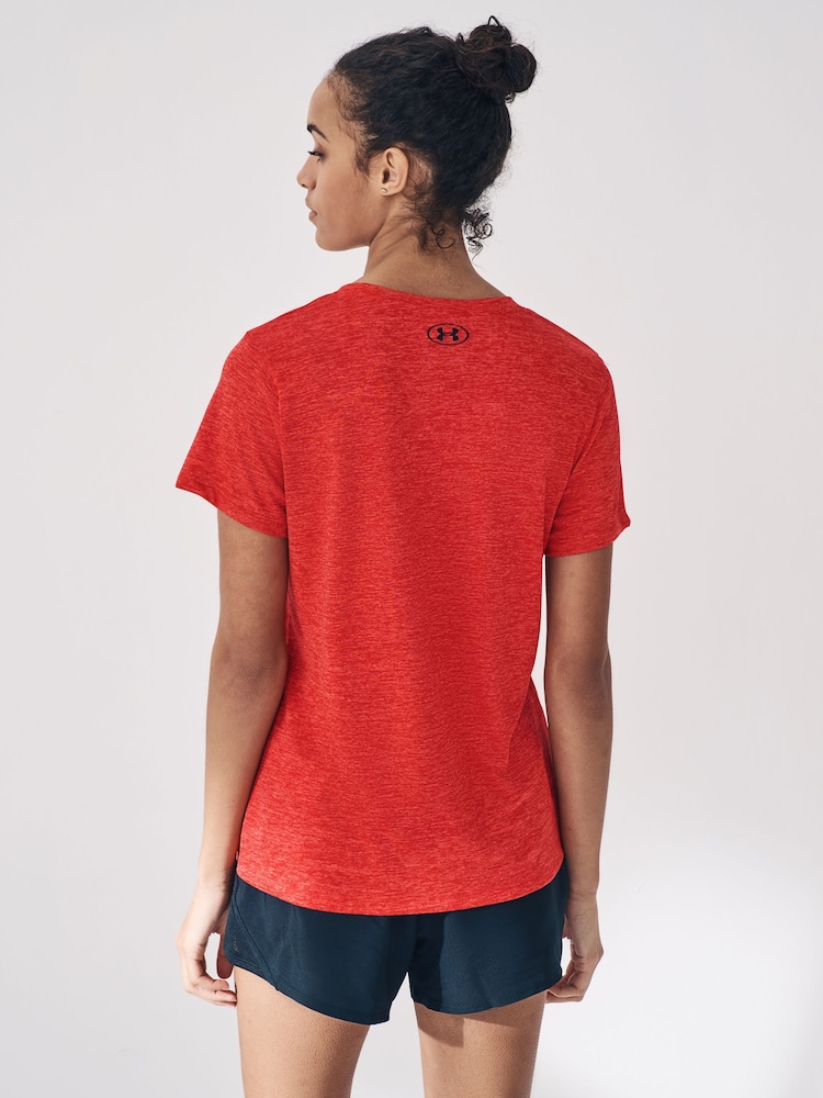 Under Armour Red Tech V-Neck T-Shirt - Image 2 of 7
