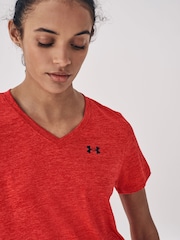 Under Armour Red Tech V-Neck T-Shirt - Image 4 of 7