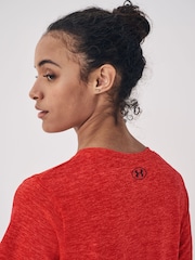 Under Armour Red Tech V-Neck T-Shirt - Image 5 of 7
