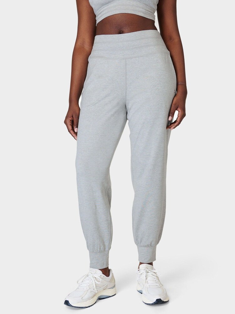Sweaty Betty Light Grey Marl Gaia Performance Yoga Joggers - Image 1 of 8