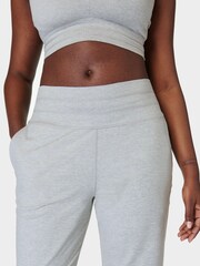 Sweaty Betty Light Grey Marl Gaia Performance Yoga Joggers - Image 4 of 8