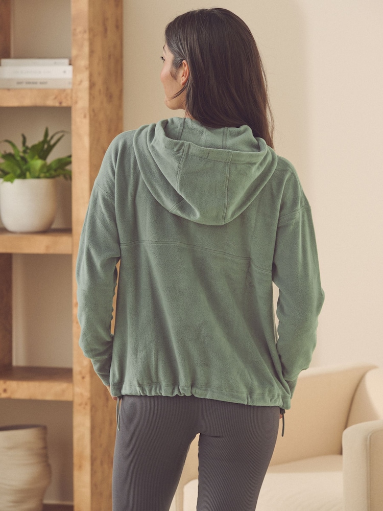 Green Fleece Hoodie - Image 4 of 9