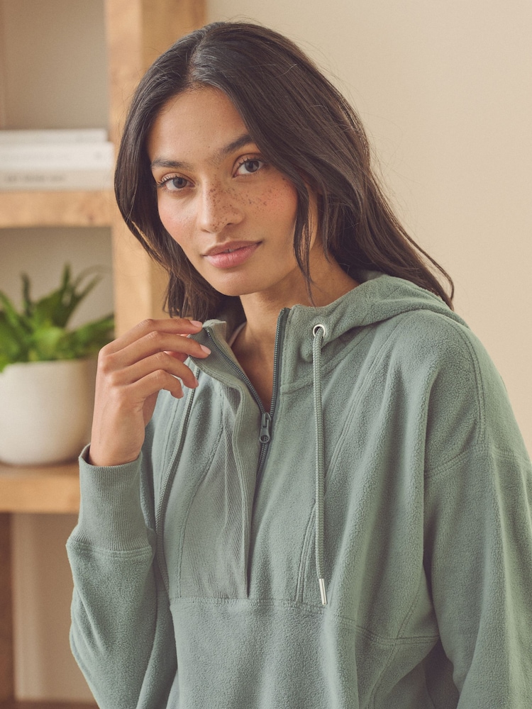 Green Fleece Hoodie - Image 5 of 9