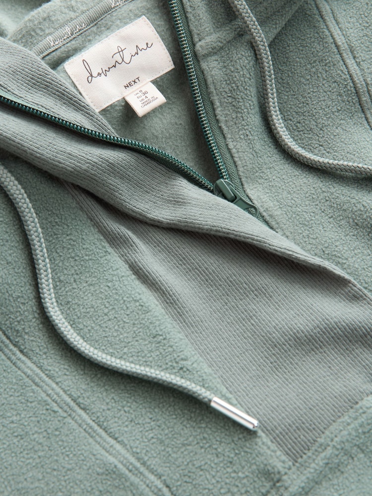 Green Fleece Hoodie - Image 8 of 9