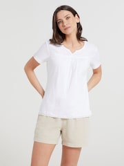 Mountain Warehouse Naples Embroidered Womens 100% Cotton Top - Imagen 1 de 6