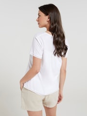 Mountain Warehouse Naples Embroidered Womens 100% Cotton Top - Imagen 2 de 6