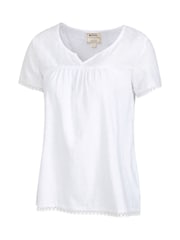 Mountain Warehouse Naples Embroidered Womens 100% Cotton Top - Imagen 5 de 6