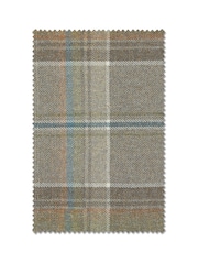 Dark Natural Check Made to Measure Curtains - Image 9 of 9