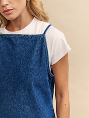 Nobody's Child Blue Denim Pepper Pinny Plain Dress - Image 4 of 5