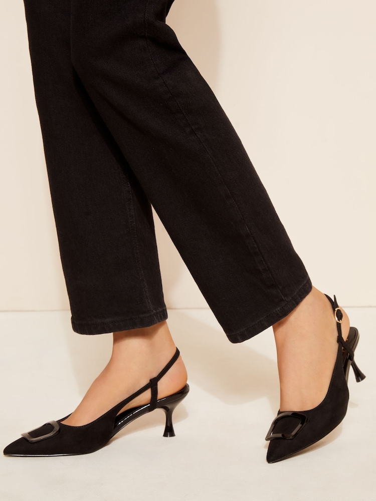 črna - Friends Like These kvadratno zaponko koničasta toe slingback salonar - Slika 1 iz 4 črna - Friends Like These kvadratno zaponko koničasta toe slingback salonar - Slika 1 iz 4