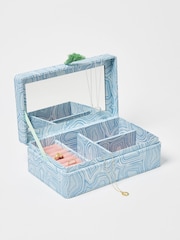 Oliver Bonas Blue Natura Jewellery Box Large - Image 2 of 4