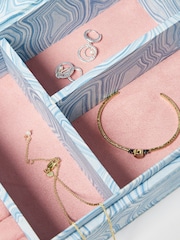 Oliver Bonas Blue Natura Jewellery Box Large - Image 4 of 4