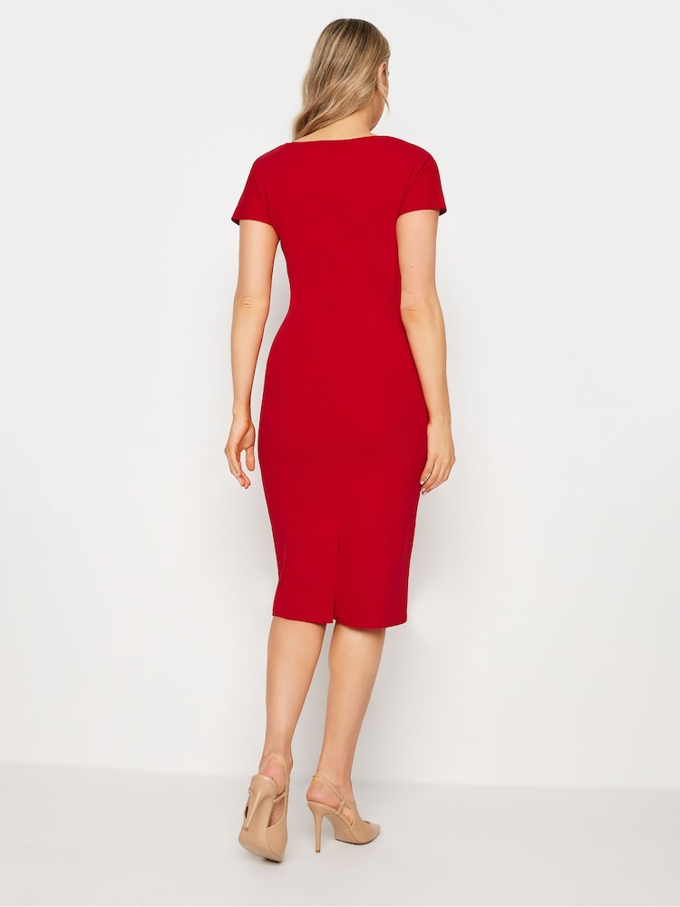 Rot - Long Tall Sally – Kleid mit Rundhalsausschnitt und Flatterärmeln - Bild 2 von 5 Rot - Long Tall Sally – Kleid mit Rundhalsausschnitt und Flatterärmeln - Bild 2 von 5