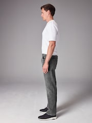 Grey Washed Classic Stretch Relaxed Fit Jeans - Image 3 of 11