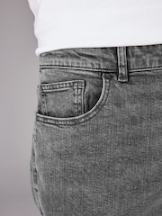 Grey Washed Classic Stretch Relaxed Fit Jeans - Image 5 of 11