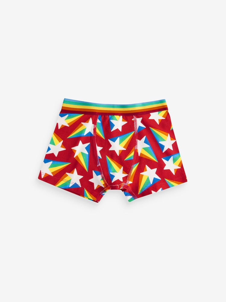 Little Bird by Jools Oliver Multi Boys Star And Checkerboard Trunks 5 Pack - Image 5 of 10