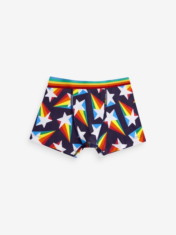 Little Bird by Jools Oliver Multi Boys Star And Checkerboard Trunks 5 Pack - Image 6 of 10
