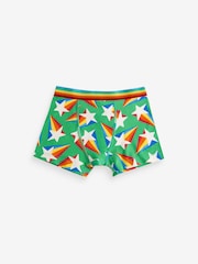 Little Bird by Jools Oliver Multi Boys Star And Checkerboard Trunks 5 Pack - Image 7 of 10