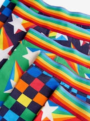 Little Bird by Jools Oliver Multi Boys Star And Checkerboard Trunks 5 Pack - Image 8 of 10