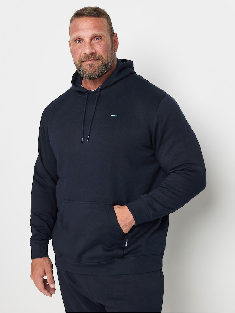 BadRhino Big & Tall Blue Essential Hoodie - Image 1 of 4