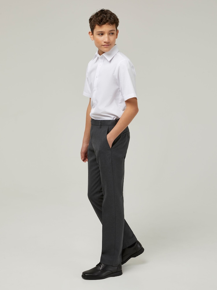 Trutex Senior Boys Slim Leg Grey School Trousers - Image 1 of 5