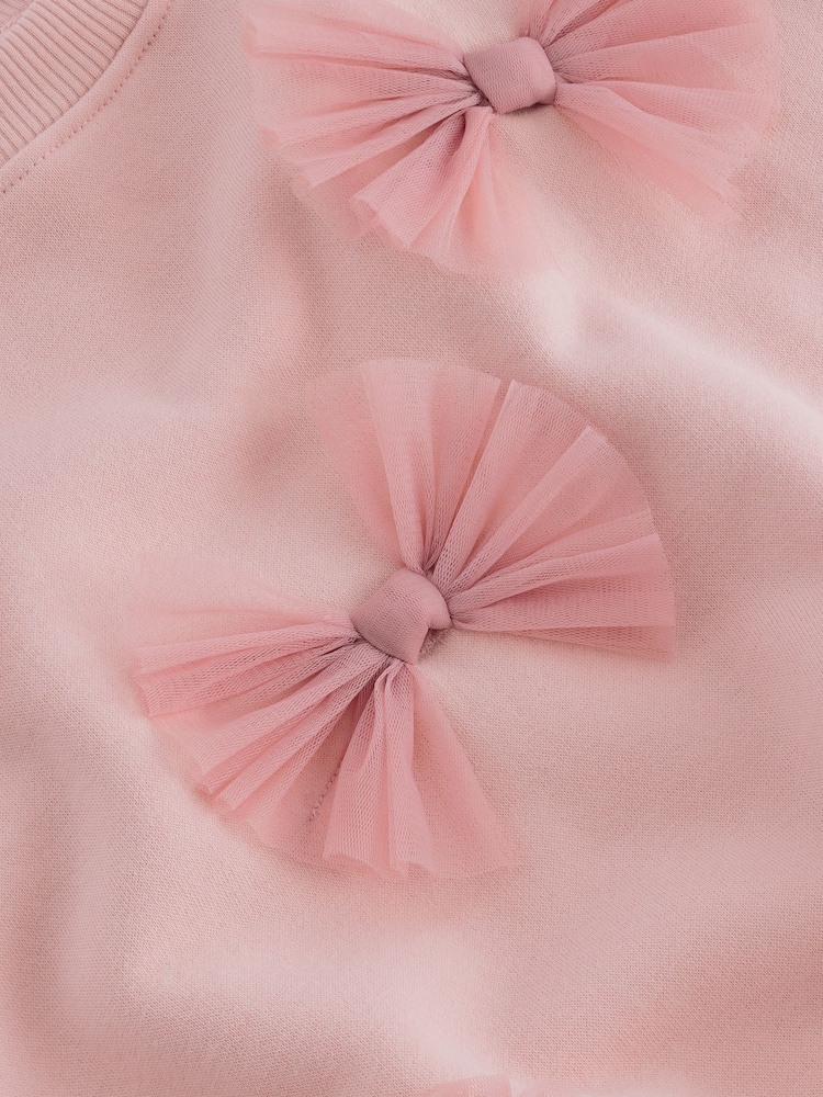 Pink Bow Sweatshirt And Flare Set (3mths-7yrs) - Image 9 of 9
