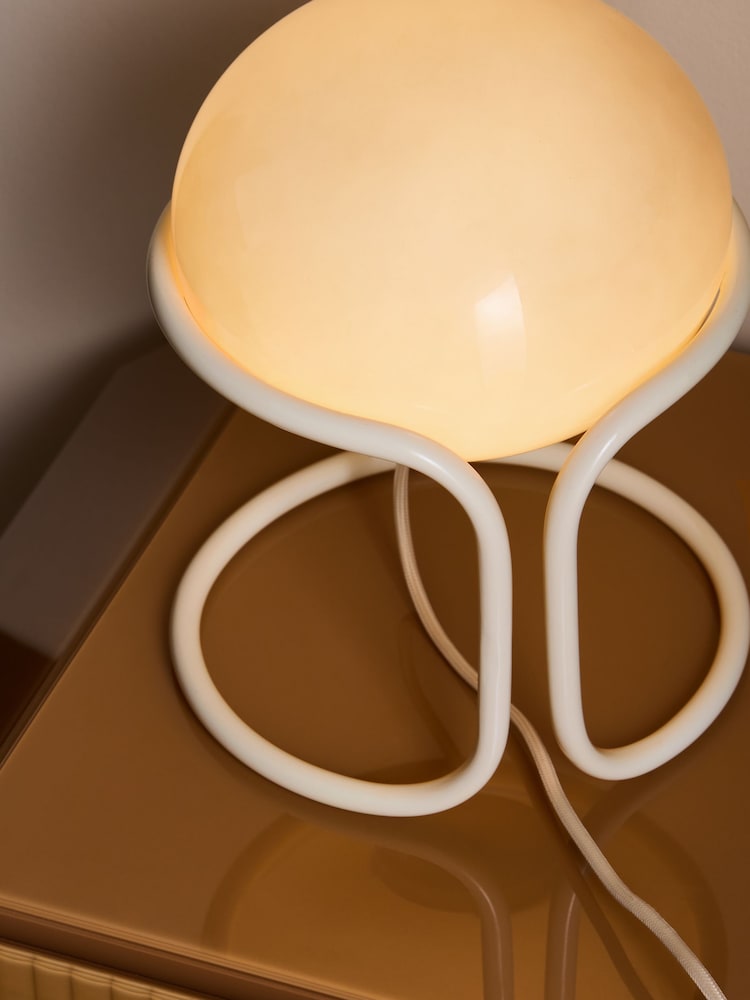 MADE.COM Cream Piper Table Lamp - Image 2 of 5