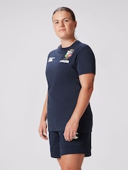 Canterbury Blue British & Irish Lions Rugby Cotton Jersey T-Shirt - Image 1 of 9