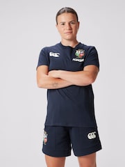 Canterbury Blue British & Irish Lions Rugby Cotton Jersey T-Shirt - Image 3 of 9