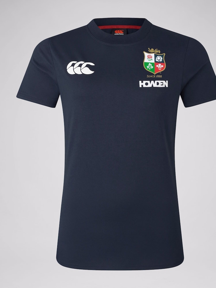 Canterbury Blue British & Irish Lions Rugby Cotton Jersey T-Shirt - Image 5 of 9