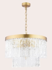 Laura Ashley Brass Durnsford 4 Light Chandelier - Image 5 of 6