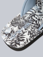 Animal Black Patent Womens Swish Flip-Flops - Image 5 of 5