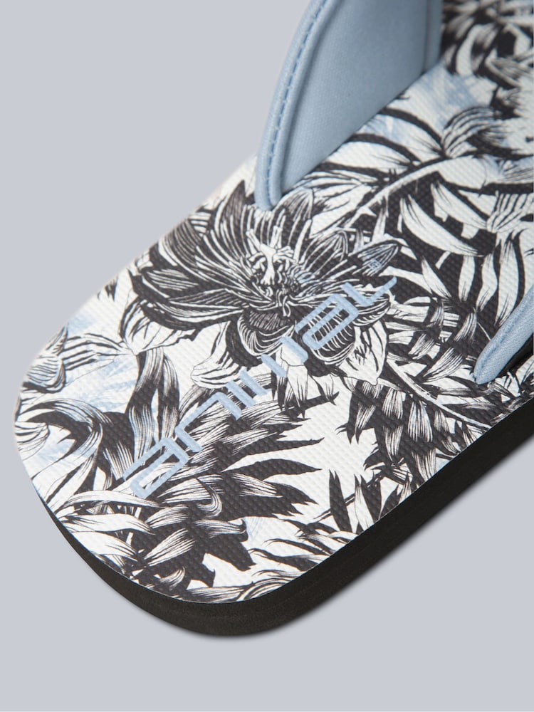 Animal Black Patent Womens Swish Flip-Flops - Image 5 of 5