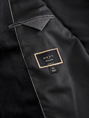 Noir - Slim Fit (Slim Fit) - Self Velours à revers Blazer - Image 9 de 11