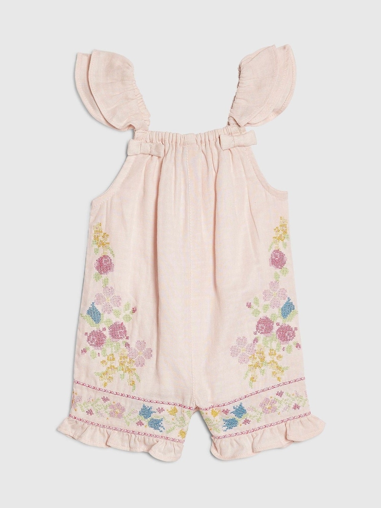River Island Floral Cross Stitch Romper - Imagen 1 de 4