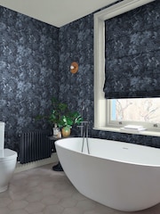 Graham & Brown Blue Enzia Wallpaper - Image 1 of 3