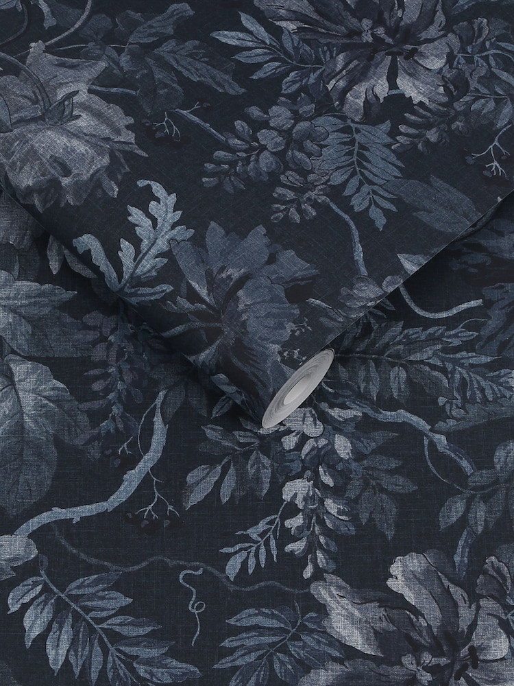 Graham & Brown Blue Enzia Wallpaper - Image 3 of 3