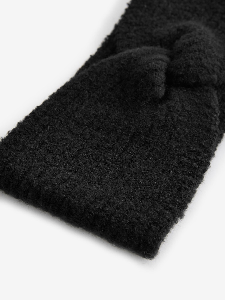 Black Knitted Headband - Image 3 of 3