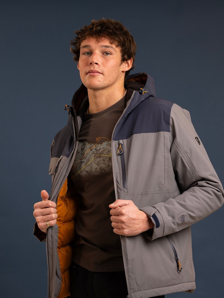 Trespass Grey Eastwell Padded Jacket - Image 2 of 6 Trespass Grey Eastwell Padded Jacket - Image 2 of 6