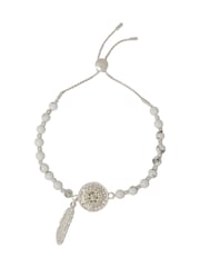 Bibi Bijoux Silver Tone Dreamcatcher Friendship Bracelet - Image 1 of 3