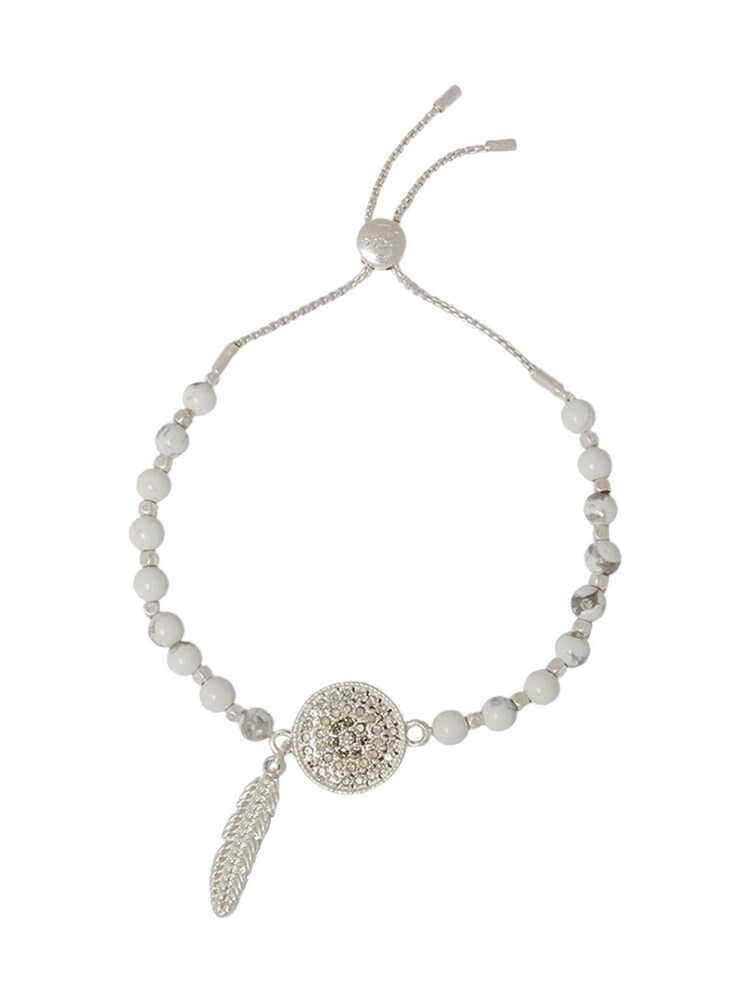 Bibi Bijoux Silver Tone Dreamcatcher Friendship Bracelet - Image 1 of 3