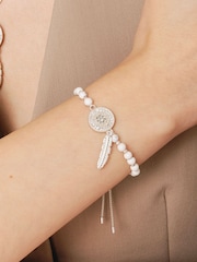 Bibi Bijoux Silver Tone Dreamcatcher Friendship Bracelet - Image 2 of 3