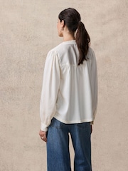 Ecru Long Sleeve Tufty Textured Jacquard Shirt - Image 5 of 7